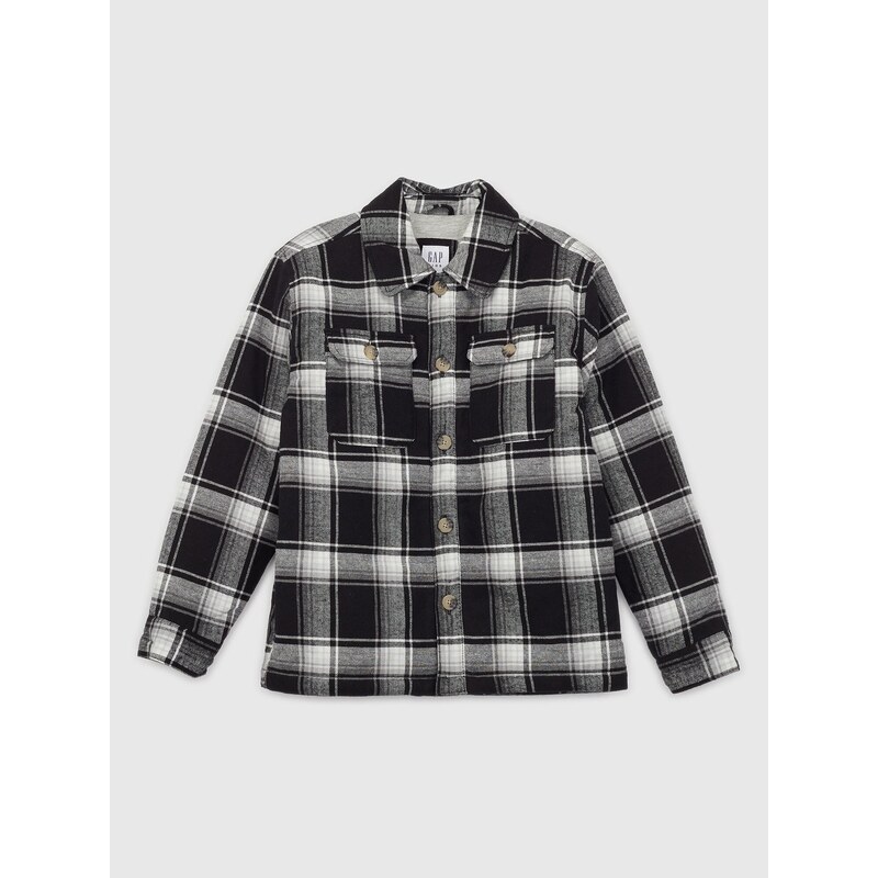 GAP Chlapčenská flanelová košilová bunda 487079-00 66266984
