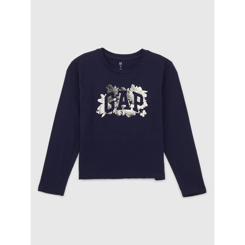 GAP Dievčenské tričko s metalickým logom 523480-00 66266649