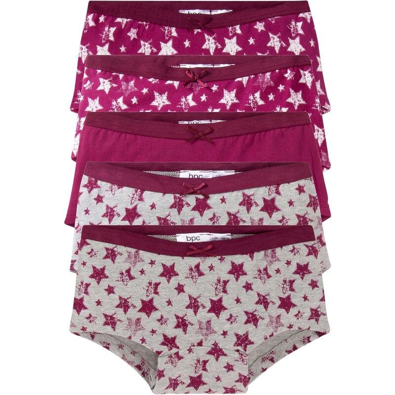 bonprix Dievčenské nohavičky panty (5 ks), farba šedá 44732479