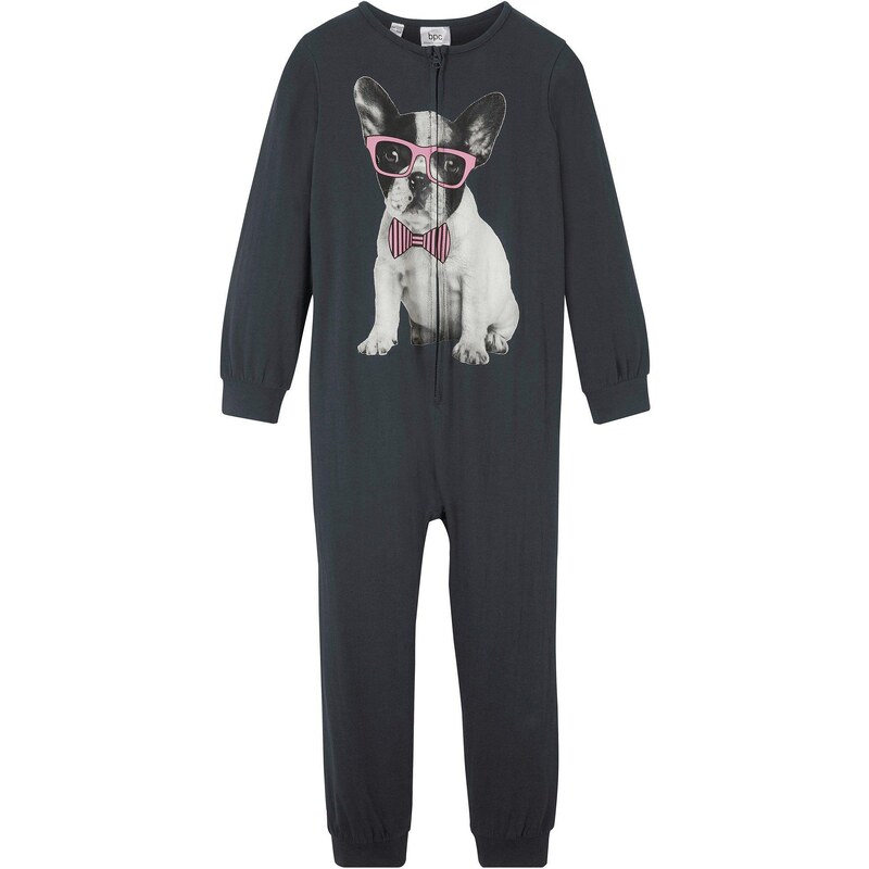 bonprix Pyžamový overal, z bio bavlny, farba čierna 44734107