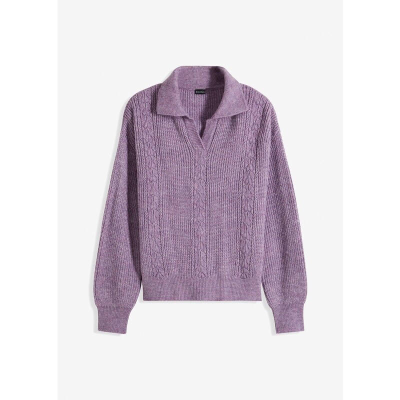 bonprix Pulóver, farba fialová 57674901