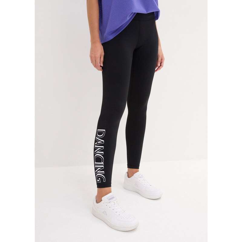 bonprix Rýchloschnúce legíny, po členky, farba čierna 57674598