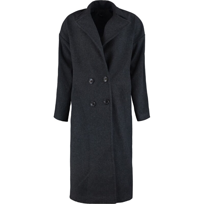 Trendyol Prechodný kabát antracitová 57818115