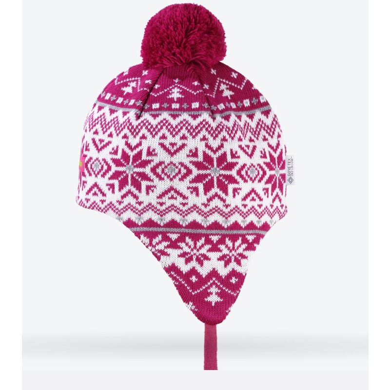 Detská pletená Merino čiapka Kama BW22 114 Fialová 57731113