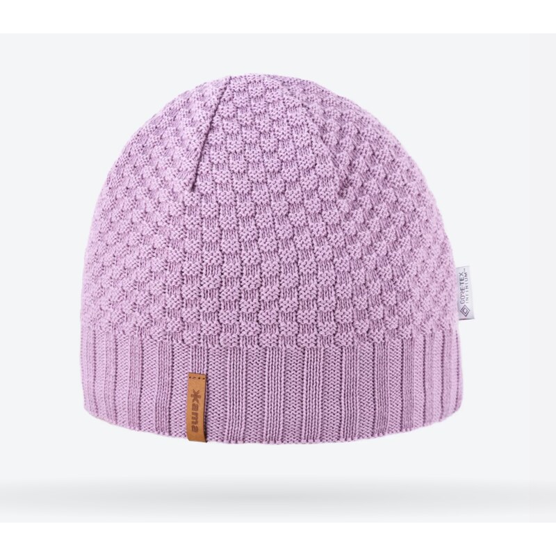KAMA Pletená Merino čiapka AW63 114 Ružová 57731122