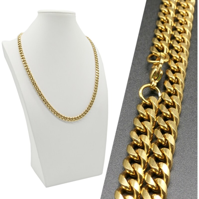 CITY STORM Retiazka z chirurgickej ocele zlatá - FLORIDA - 7 mm 66982034