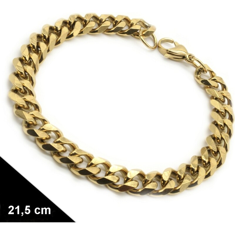 CITY STORM Zlatý náramok z chirurgickej ocele - Folorida 66889487