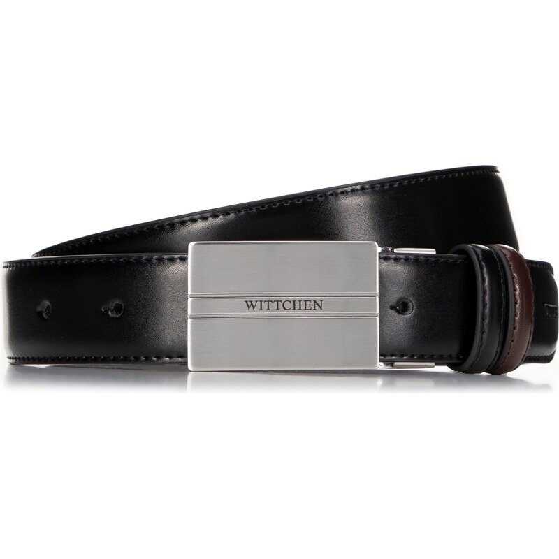 Čierny oblekový opasok Wittchen 29-8M-006-1 57725721