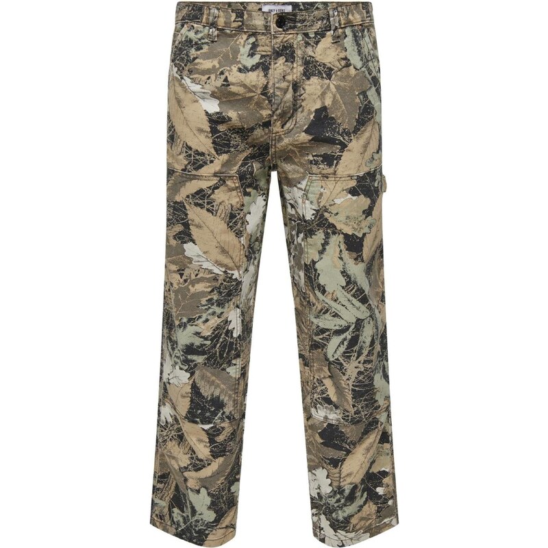 Only & Sons Nohavice s pukmi ONSFADE brokátová / svetlosivá / 60599121