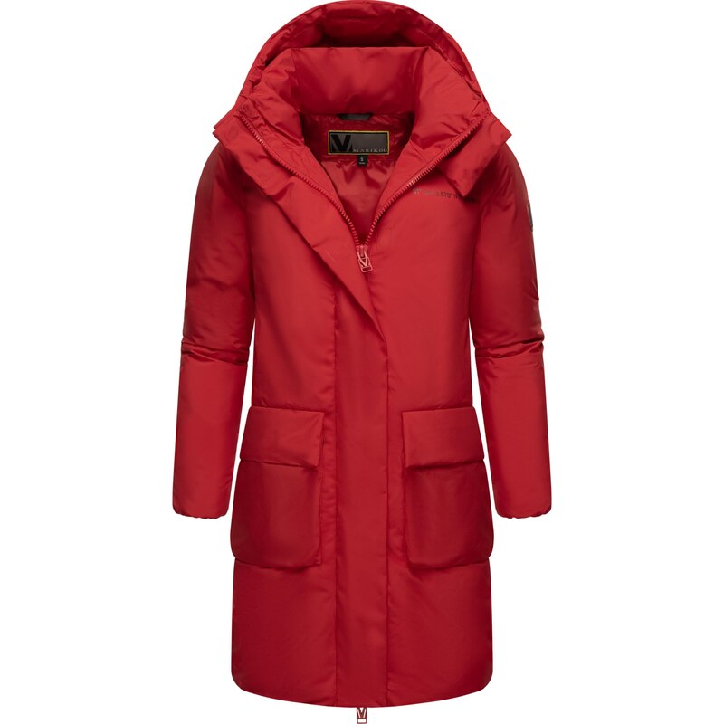 MARIKOO Zimný kabát Nanami 16 červená / čierna 57728010