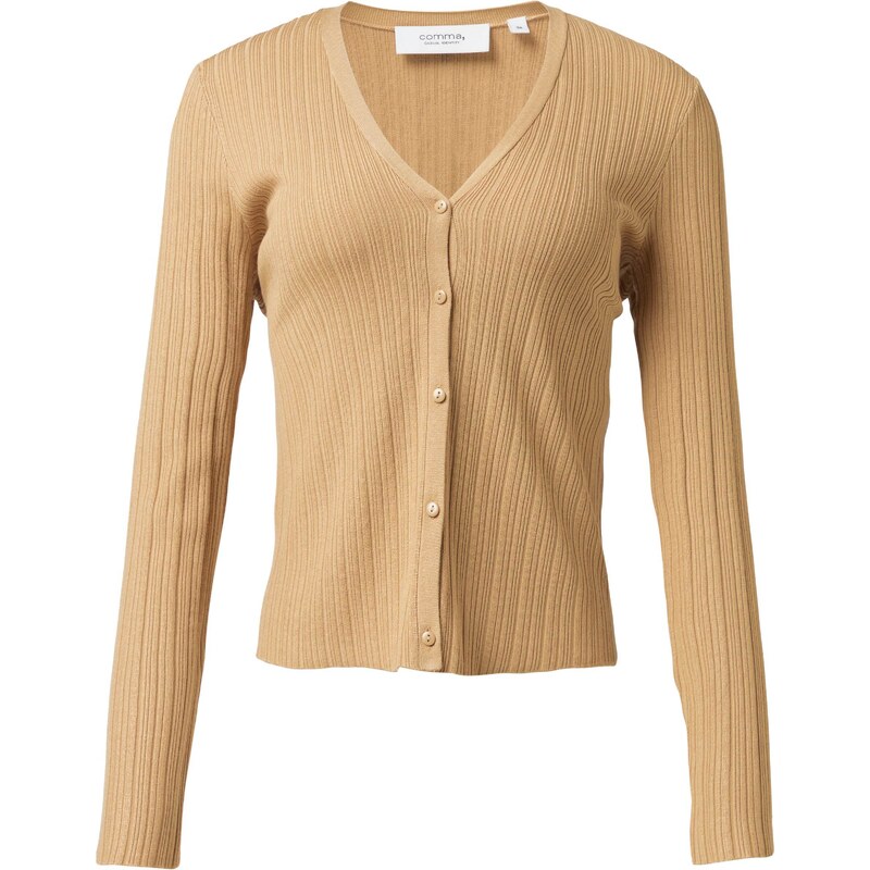 comma casual identity Kardigán piesková 57727785