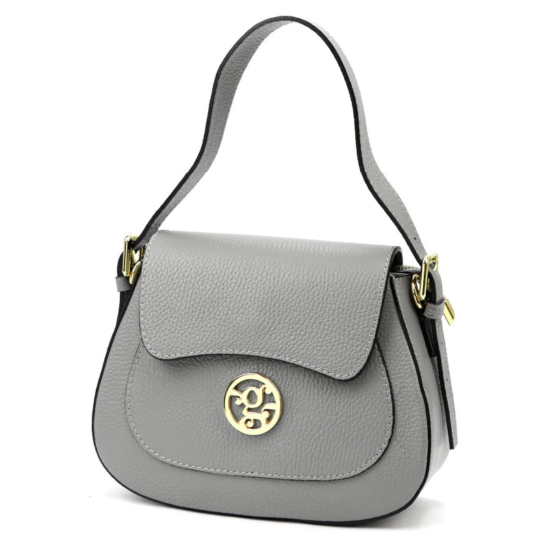 Kožená kabelka Gregorio sivá KZ54950 62179242