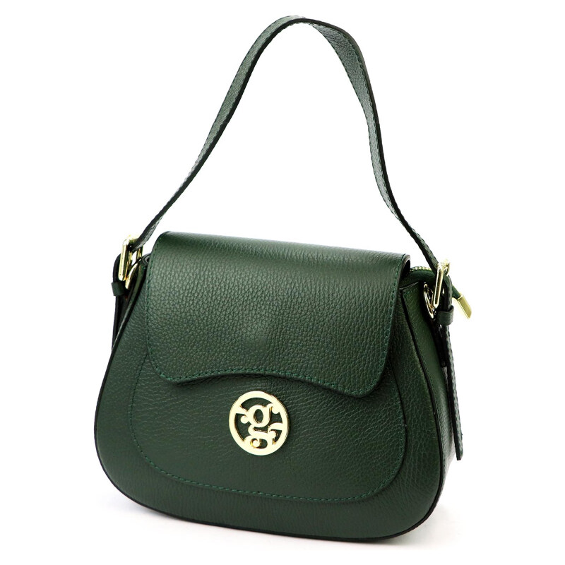 Kožená kabelka Gregorio zelená KZ54963 62179239