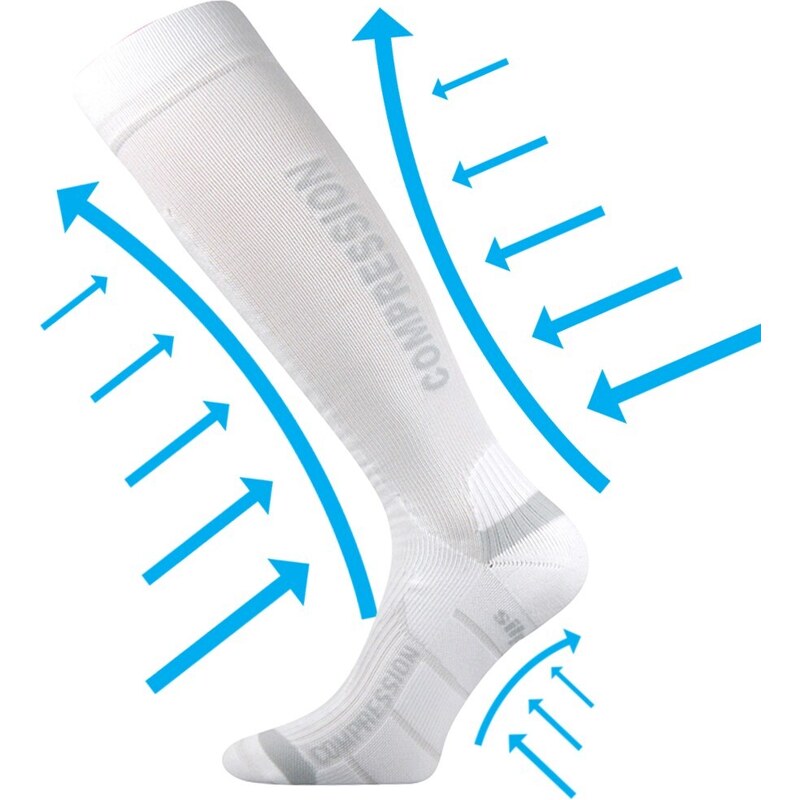 SIGNAL kompresné podkolienky VoXX Biela - jednofarebná 43-46 1 pár 26459104