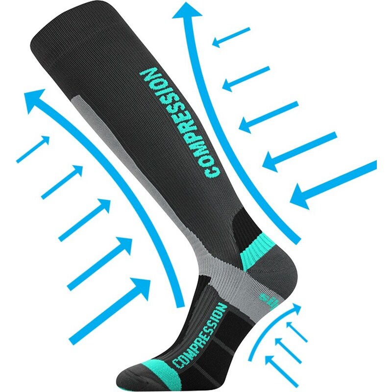 SIGNAL kompresné podkolienky VoXX Tm. sivá 43-46 1 pár 26459109