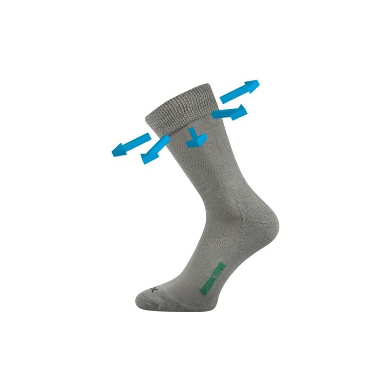 ZEUS zdravotné antibakteriálne ponožky VoXX Sv. sivá 39-42 1 pár 30916964