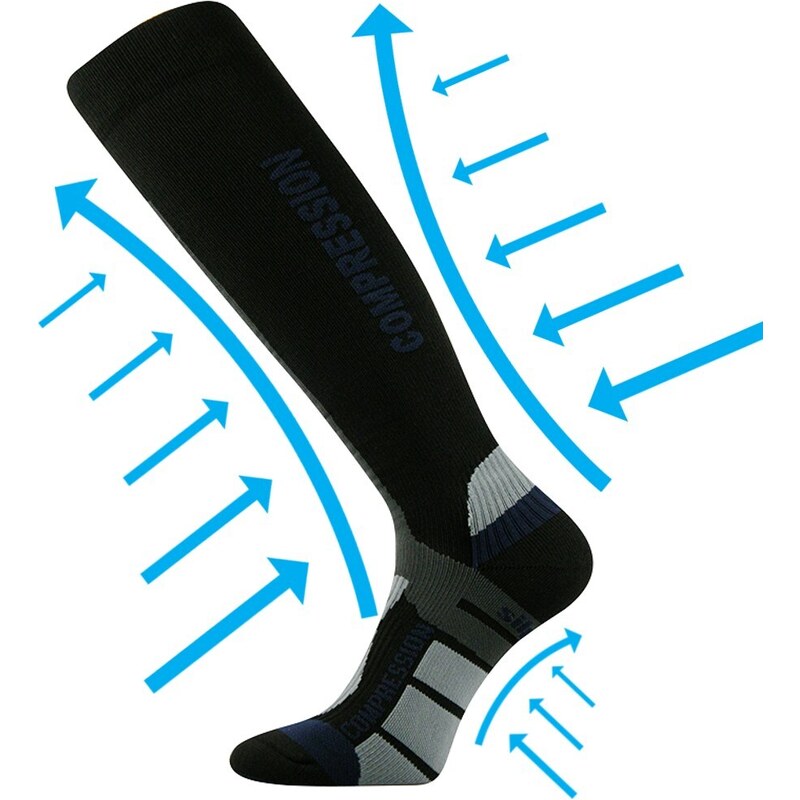 SIGNAL kompresné podkolienky VoXX Čierna / Modrá 39-42 1 pár 26459106