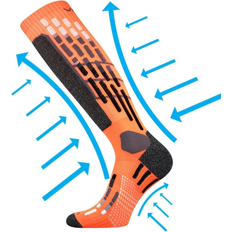 VXPRES športové kompresné podkolienky VoXX Oranžová 35-38 1 pár 26251743