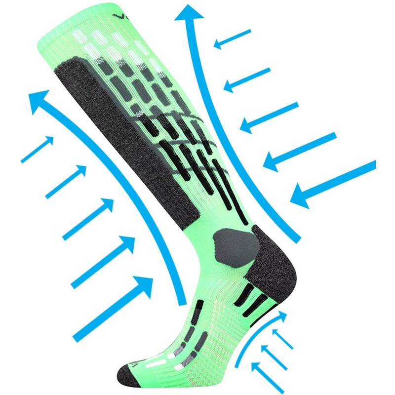 VXPRES športové kompresné podkolienky VoXX Zelená 35-38 1 pár 26458650