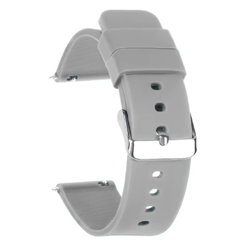 Madvell Silikónový remienok svetlosivý s hranatou sponou 20mm 57751634