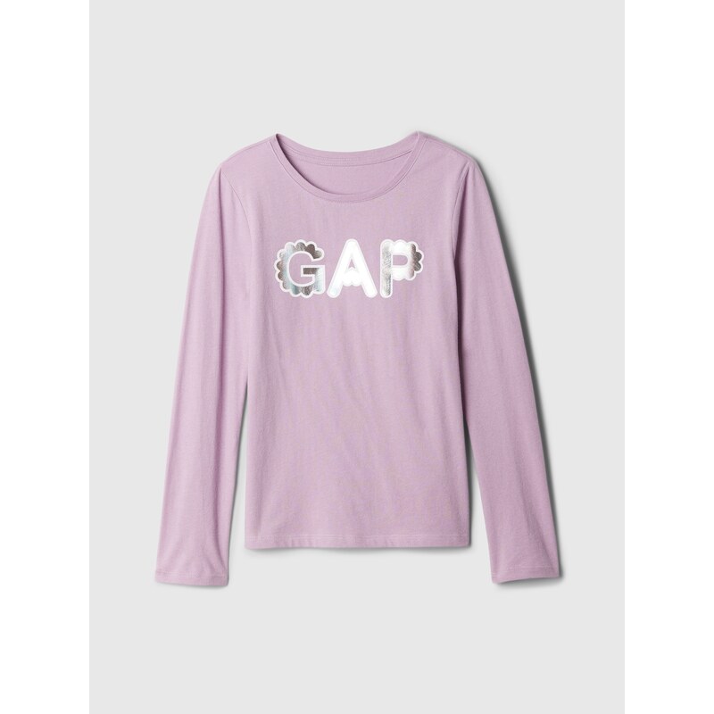 GAP Dievčenské tričko s metalickým logom 486556-01 66266532