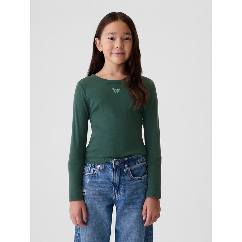 GAP Dievčenské bavlnené tričko 523492-01 66266576