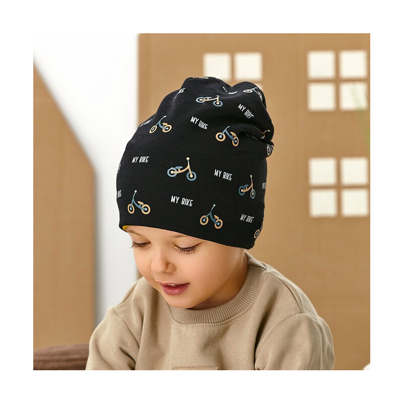 Chlapčenská čiapka AJS 48-087 obojstranná 57763038