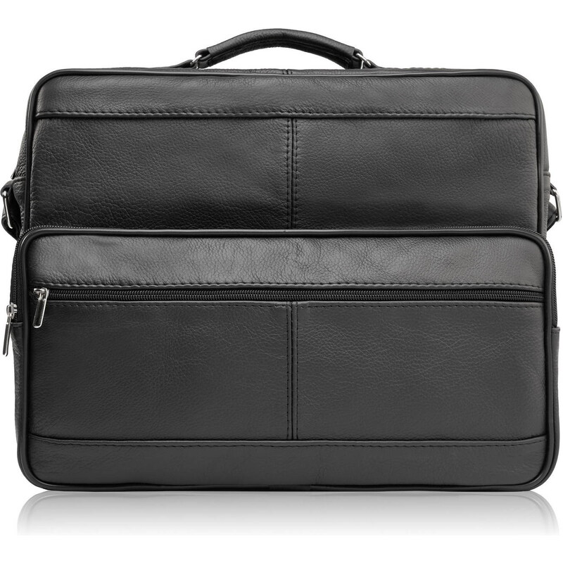 ABRUZZO Pánska kožená taška cez rameno | čierna ABR-02 67140216