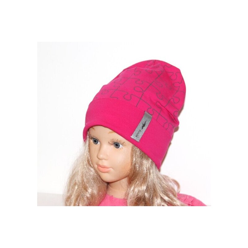 RADA Dievčenská čiapka Vera Magenta Puzzle 57783094