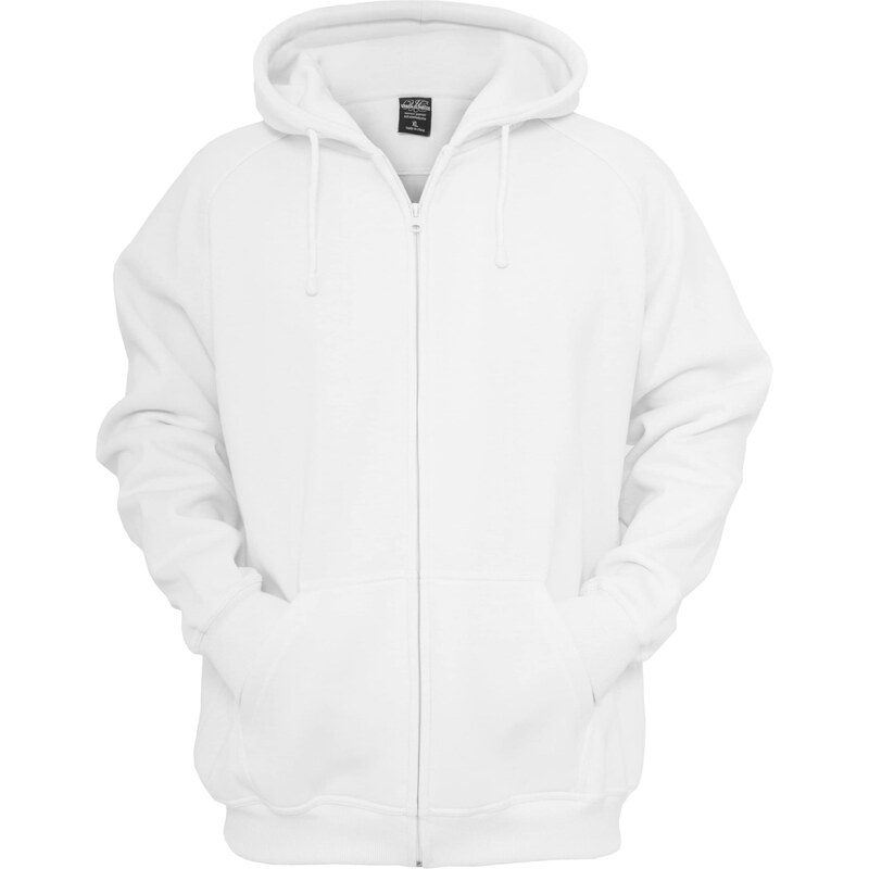 Urban Classics Tepláková bunda biela 57786829