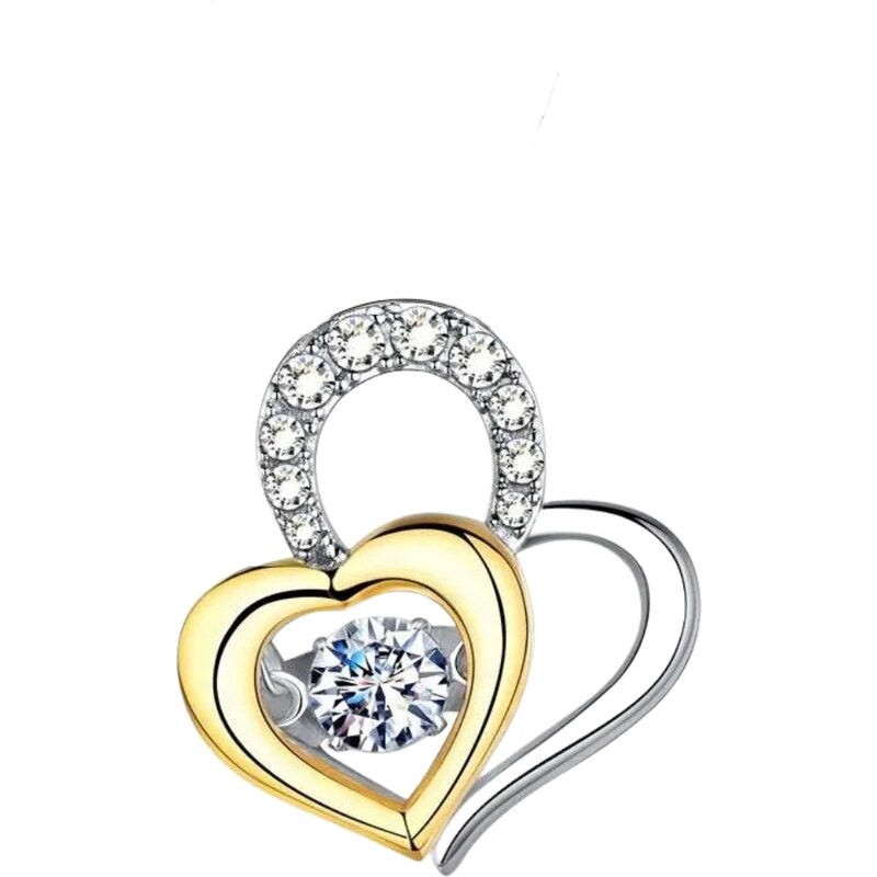 MAJYA Strieborný prívesok TWO HEARTS 11124 64582098