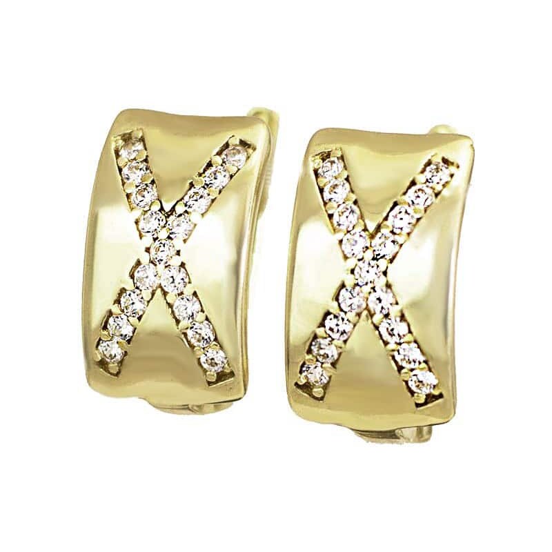 Zlaté náušnice Glare 163 51007238