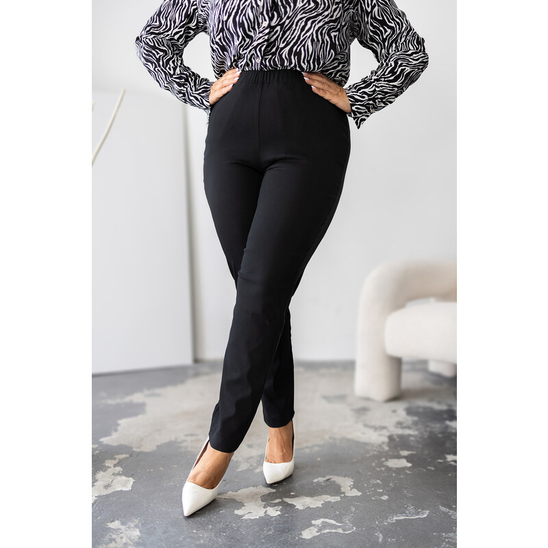 Bengalínové nohavice Alex čierne 63884855