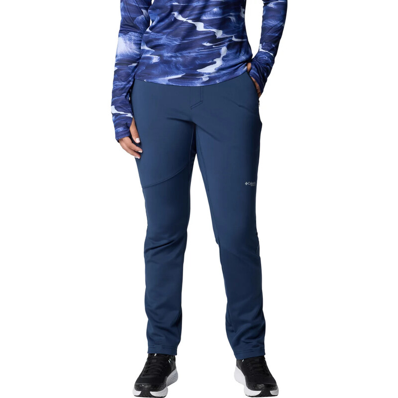 Tmavomodré dámske softshellové nohavice Columbia Vest Canyon High-Rise 57808552