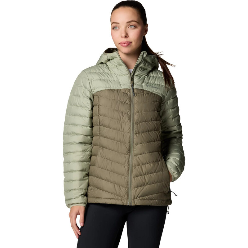Khaki dámska prešívaná bunda Columbia Westridge Hooded Down Jacket 57808611