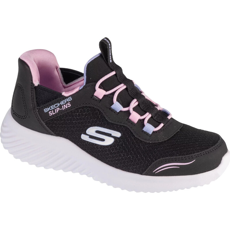 Čierne dievčenské tenisky Skechers Slip-Ins: Bounder - Simple Cut 57808642