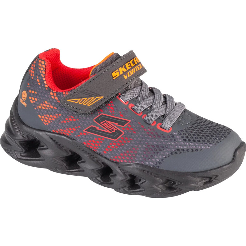 Sivé chlapčenské svietiace tenisky Skechers Vortex 2.0 400602L-CCMT 57808645