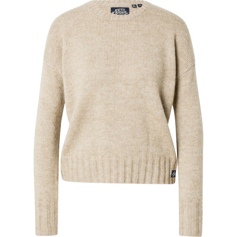 Superdry & Co Sveter Essential béžová melírovaná 68324431