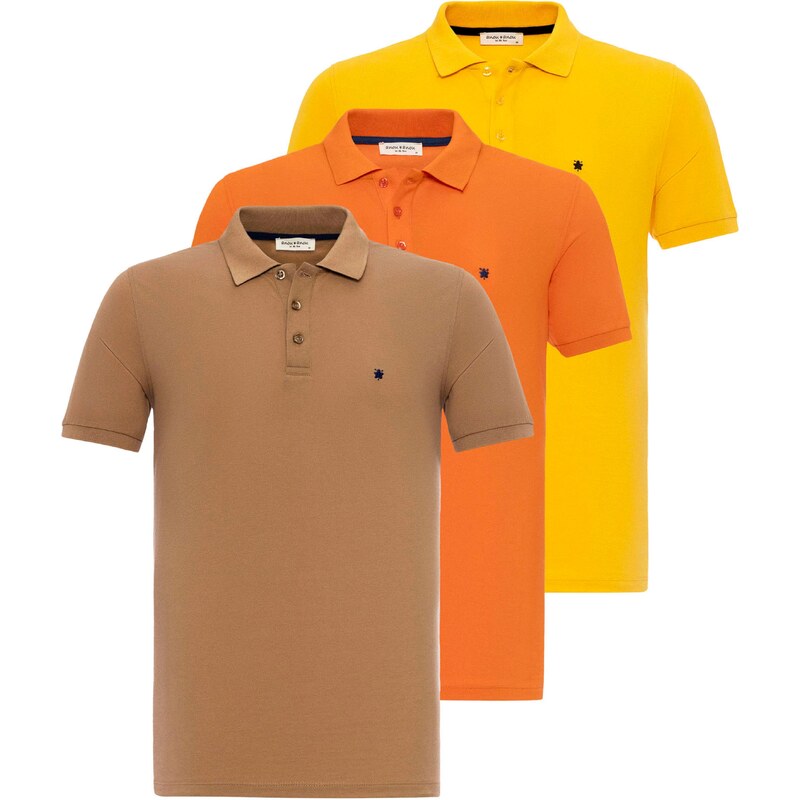 Anou Anou Tričko námornícka modrá / hnedá / žltá / oranžová 58253006