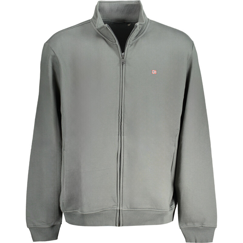 Športová Pánska Mikina so zipsom NAPAPIJRI Zelená 66962025