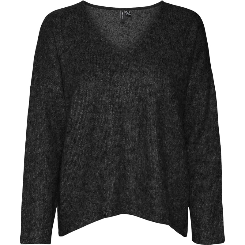 VERO MODA Tričko Lis čierna melírovaná 54276842