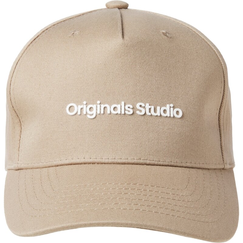 JACK & JONES Čiapka JACVesterbro piesková / biela 57847356