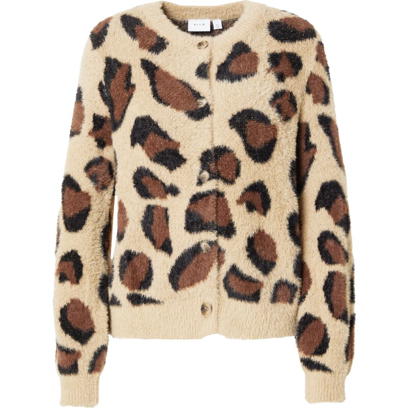 VILA Kardigán béžová / hnedá / čierna 65644406