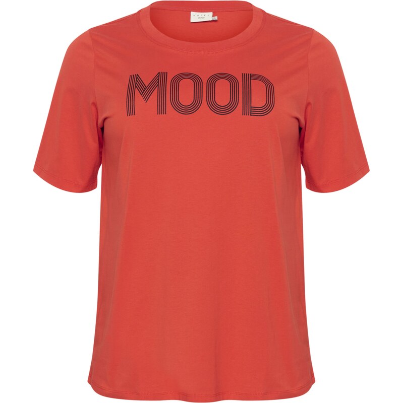 KAFFE CURVE Tričko ohnivo červená / jasne červená 57847641