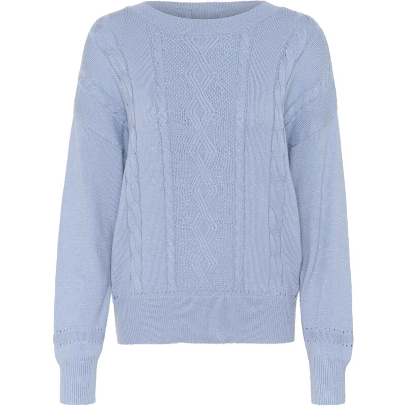 Cream Sveter Dela nebesky modrá 57847627