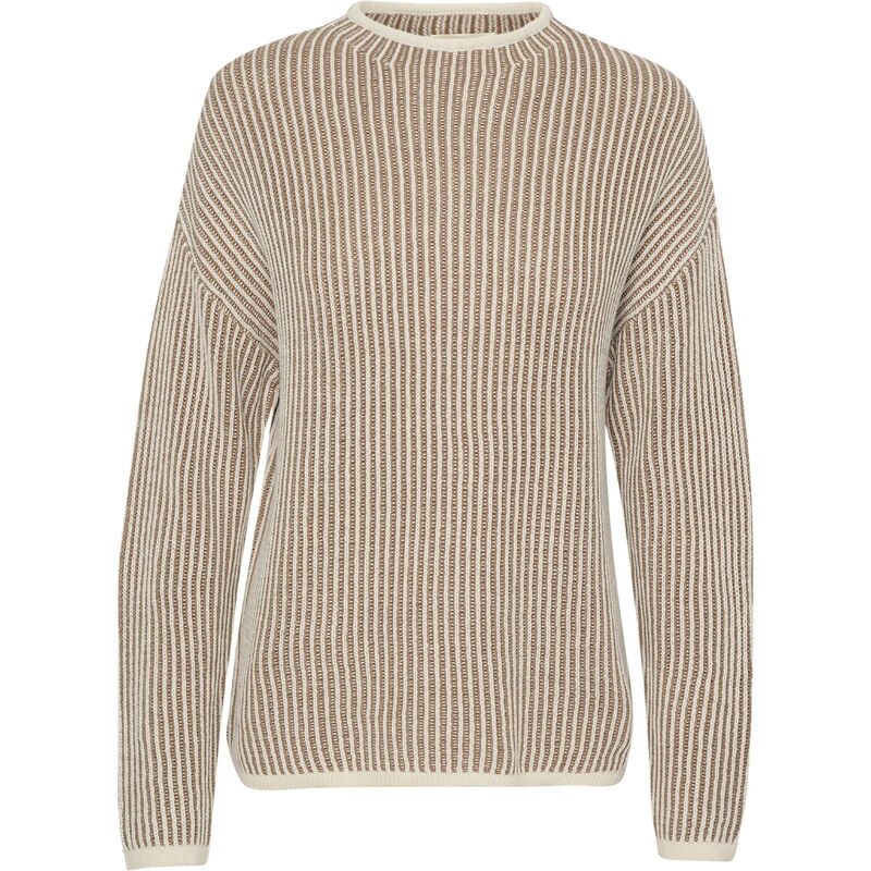 Cream Sveter CR Soffie žltohnedá / svetlobéžová 57847700