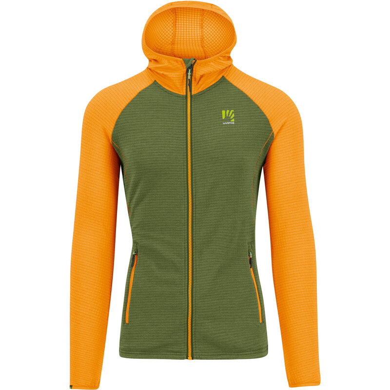 Karpos AMBRIZZOLA FULL-ZIP mikina s kapucňou cedar green/radiant 58442275