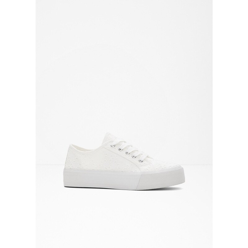 bonprix Tenisky na platforme, farba biela 50902186