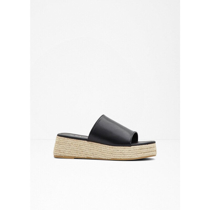 bonprix Šľapky na platforme, farba čierna 52443661