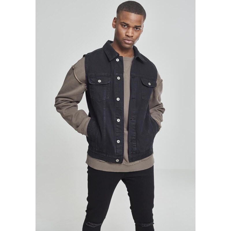 Urban Classics Denim vest black dark 64667812